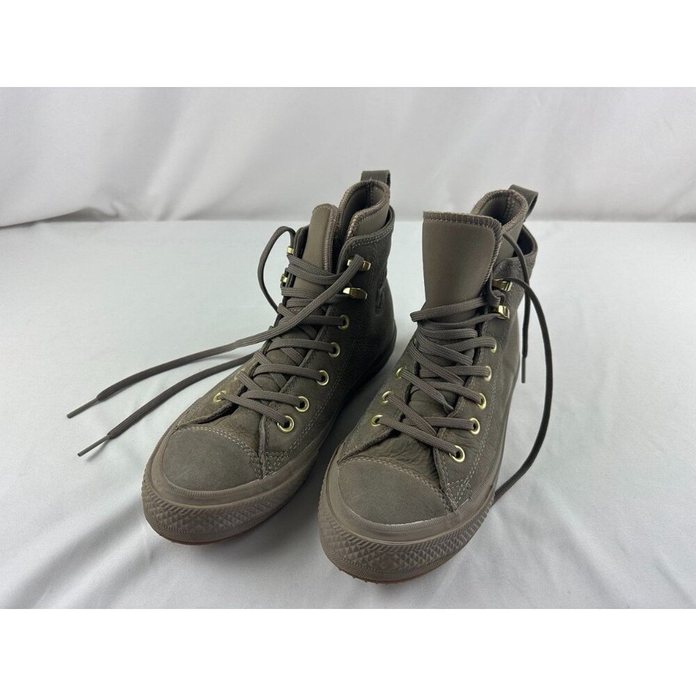 Converse Chuck Taylor All Star High Womens Size 8 Beige Grey Climate Nubuck Wate